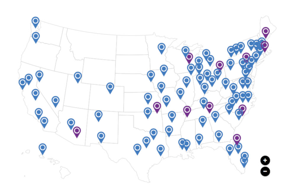 NextGen TV broadcasting markets on website