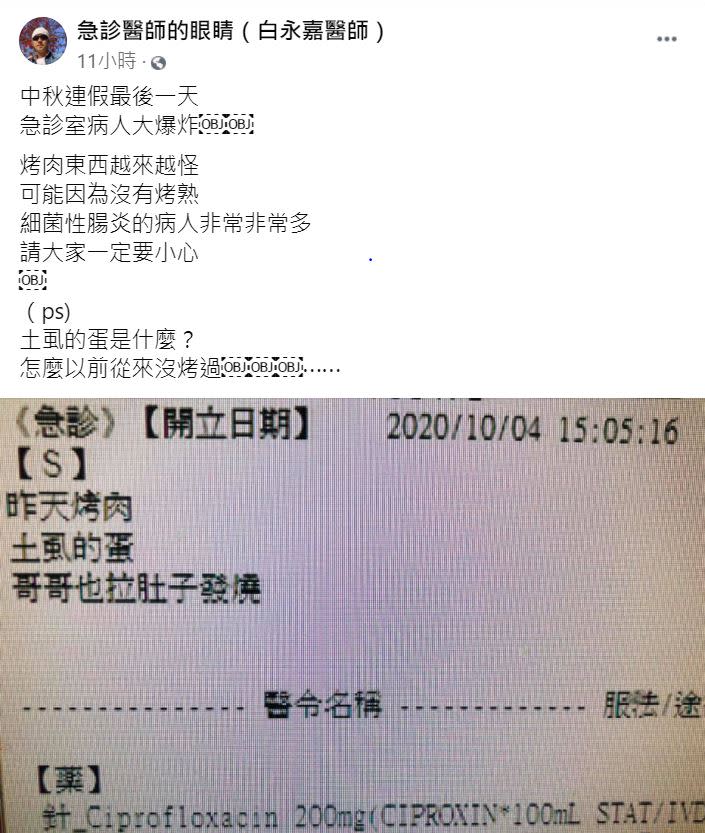 圖／翻攝自急診醫師的眼睛（白永嘉醫師）