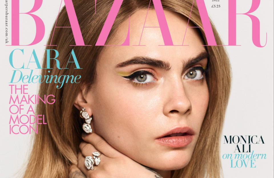 Cara Delevingne covers Harper's Bazaar credit:Bang Showbiz