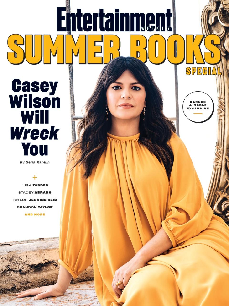 See all the photos from EW's Summer Books Special cover shoot with Casey Wilson