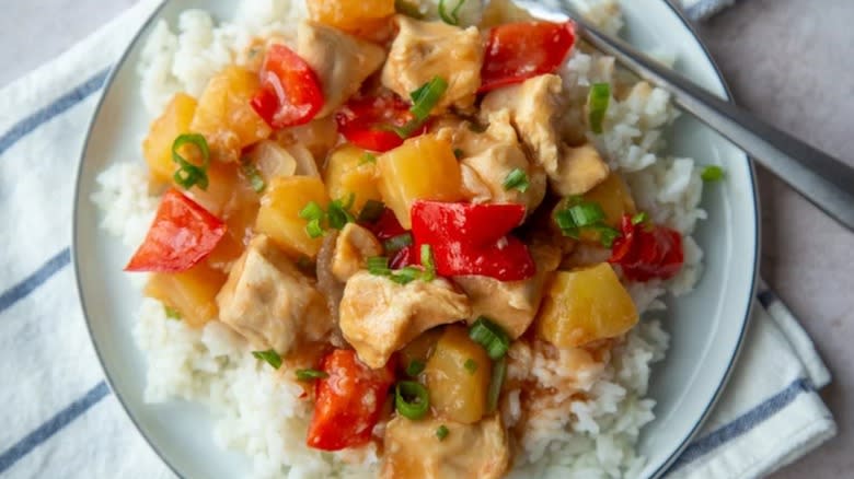 Sweet and sour chicken 