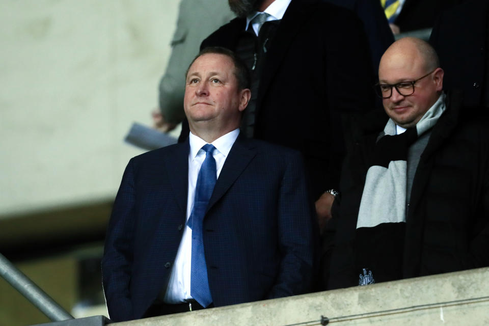 Image: Newcastle owner Mike Ashley attends the FA Cup Fourth Round replay between Oxford United and Newcastle United at the Kassam Stadium, Oxford (NurPhoto / Getty Images file)