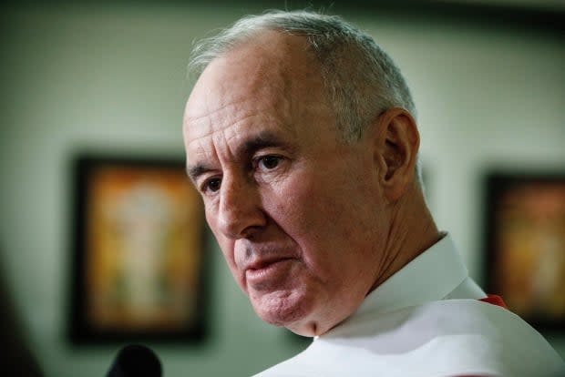 Sports broadcaster Ron MacLean is being criticized for a comment he made during Tuesday night's Toronto-Montreal NHL playoff game. (Jason Franson/The Canadian Press - image credit)