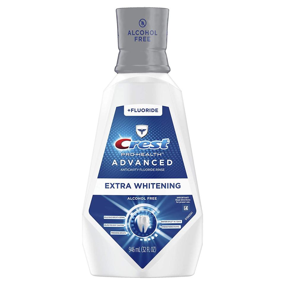 Crest Pro-Health Advanced Anticavity Extra Whitening Fluoride Rinse; best fluoride rinse