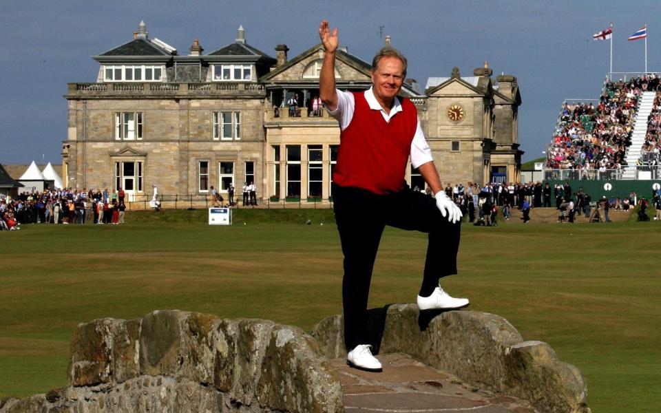 Jack Nicklaus on the Swilcan Bridge - David Cannon/Getty Images