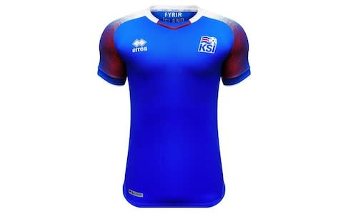 Iceland 2018 World Cup home kit - Credit: Errea