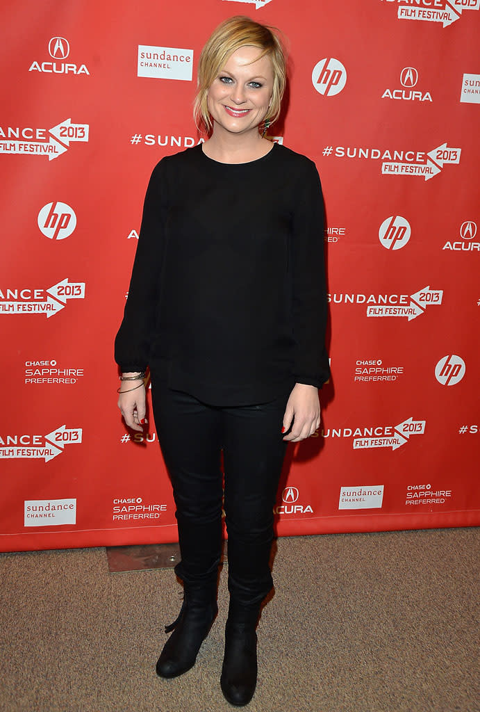 PARK CITY, UT - JANUARY 23: Actress Amy Poehler attends the "A.C.O.D" Premiere during the 2013 Sundance Film Festival at Eccles Center Theatre on January 23, 2013 in Park City, Utah. (Photo by George Pimentel/Getty Images)