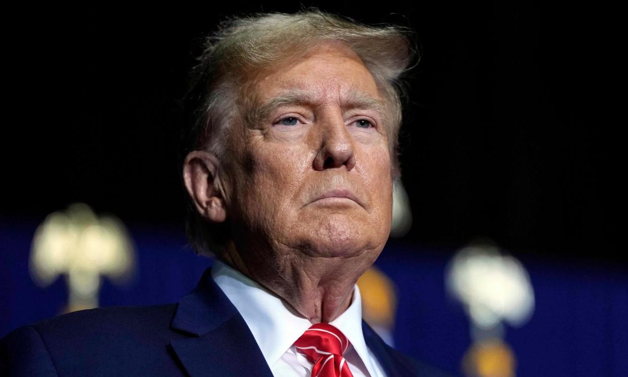 <span>Donald Trump speaks at a campaign rally in Rome, Georgia, earlier this month.</span><span>Photograph: Mike Stewart/AP</span>