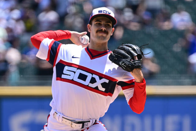 Starting pitcher Dylan Cease of the Chicago White Sox reacts after News  Photo - Getty Images