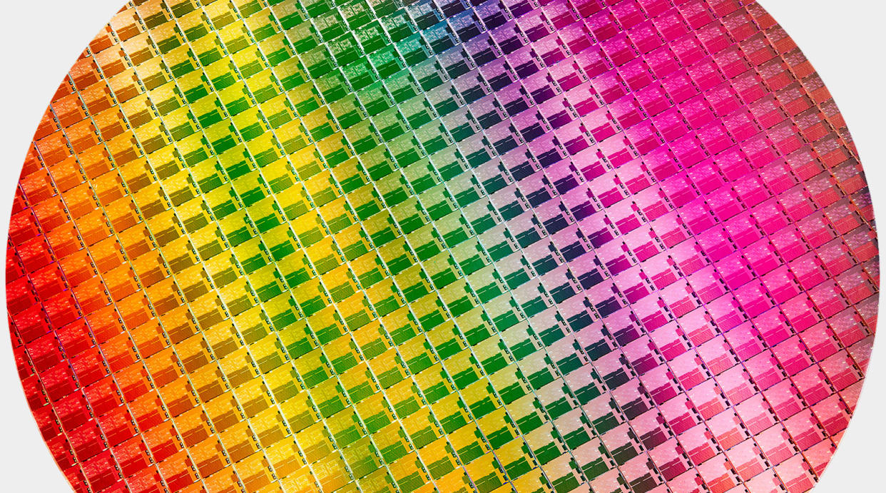  Some rainbow wafer up close 