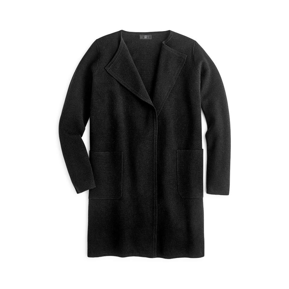 J.Crew Juliette Collarless Blazer Sweater