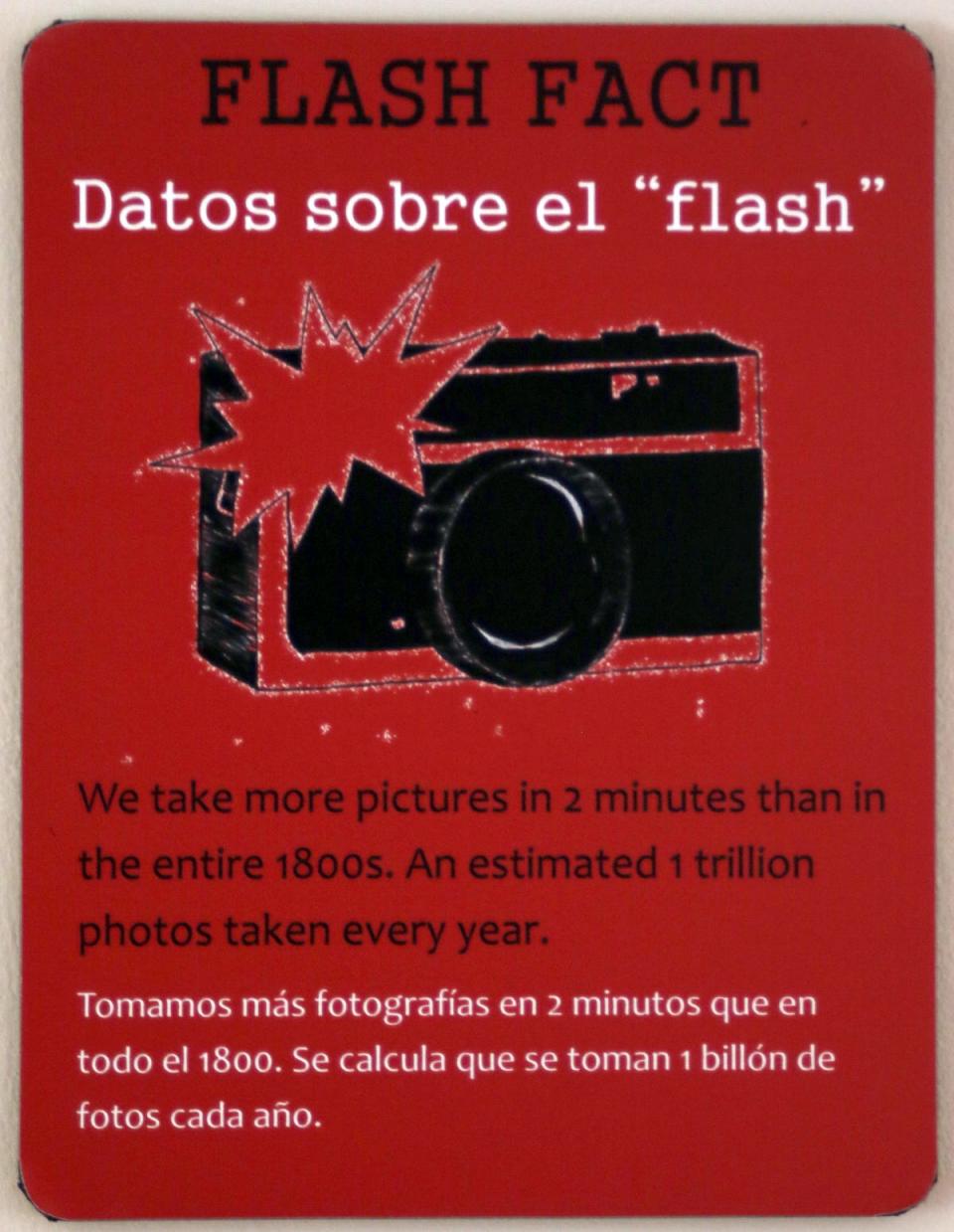 Flash Fact at the new Into the Darkroom photography exhibit at the Gaston County Museum in Dallas Thursday afternoon, June 2, 2022.