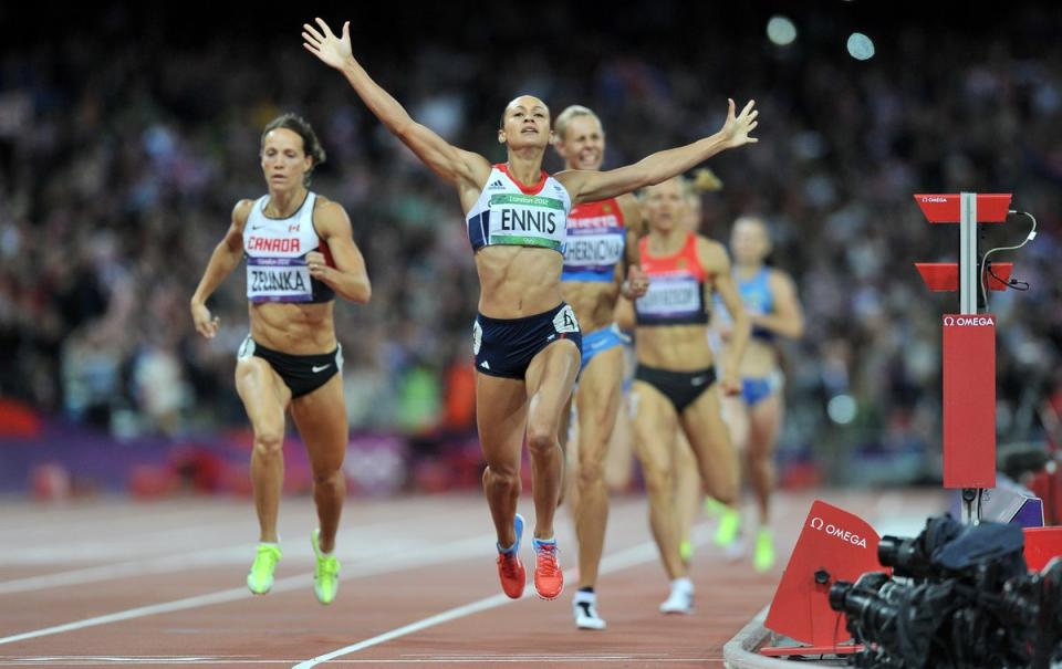 Britain’s poster girl Jessica Ennis delivered in style (Martin Rickett/PA) (PA Archive)