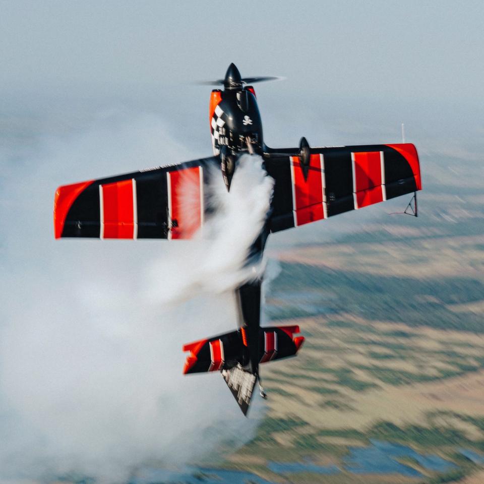 Aerobatics pilot Rob Holland is scheduled to perform in both the Thunder Over New Hampshire Air Show at Pease Air National Guard Base in Portsmouth and the Hampton Beach Seafood Festival on Saturday and Sunday, Sept. 9-10, 2023.