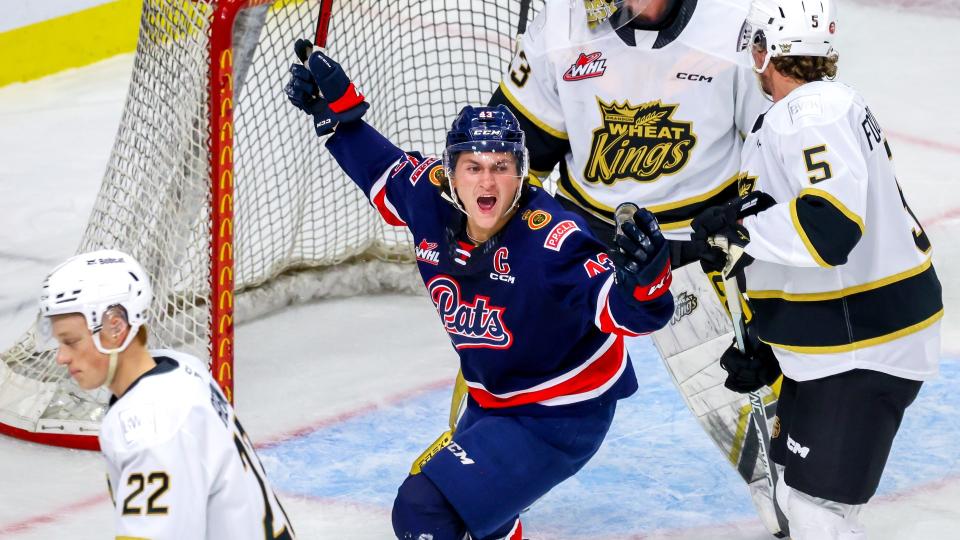 Tanner Howe has been filling the net in Regina despite Connor Bedard's graduation. (Photo by Jonathan Kozub/Getty Images)