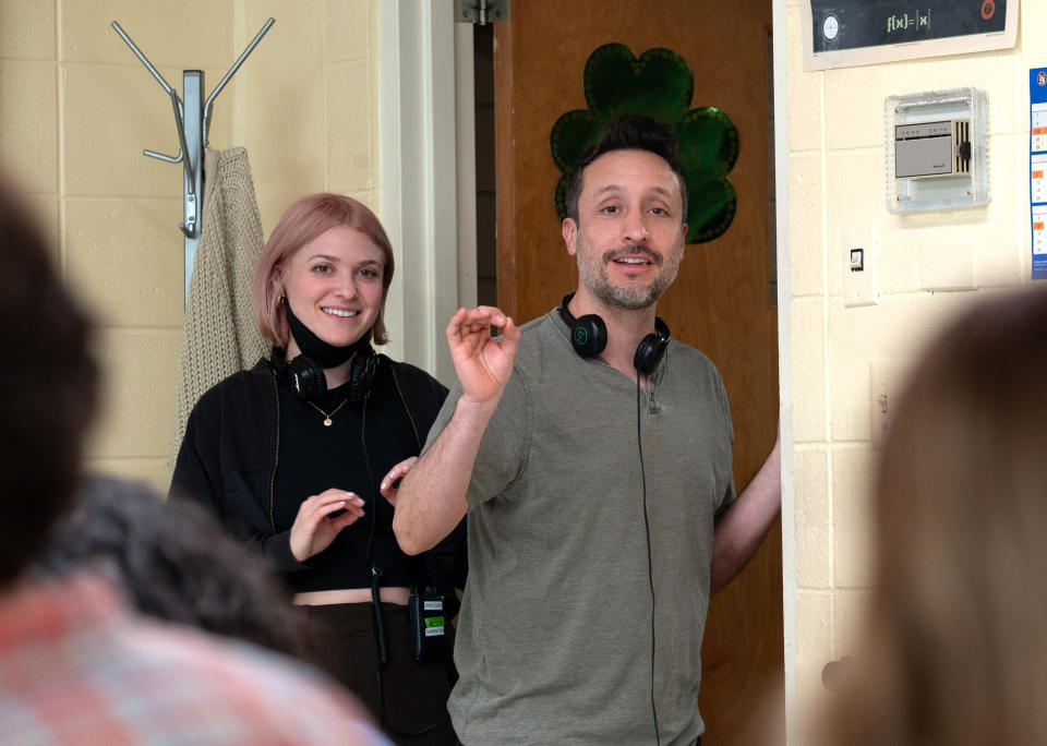 Directors Arturo Perez Jr. and Samantha Jayne on the set of Mean Girls from Paramount Pictures. Photo Credit: Jojo Whilden/Paramount Pictures.