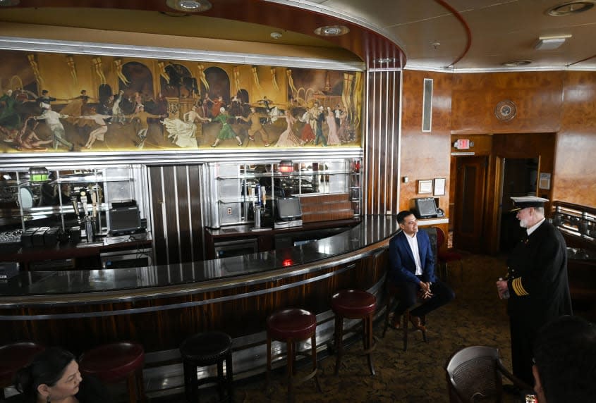 The Observatory Bar and its large mural