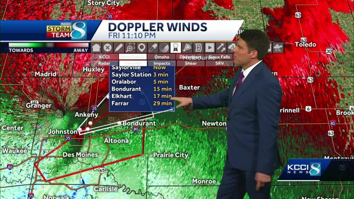 Iowa weather: Tornado warning issued in Polk County after funnel cloud ...