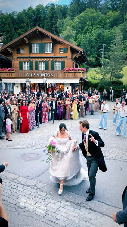 Alessia, nieta de Juan Antonio Samaranch, y su ya marido