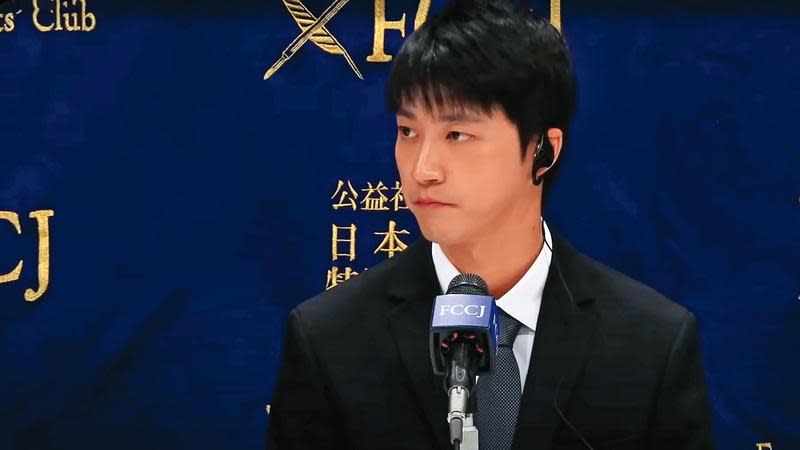 江宏傑這場跨國官司，據估至少已花了新台幣三百萬元，外界分析福原愛應該是為爭一口氣，畢竟她最早就是被外界砲轟一頭栽進與「小王」的戀愛之中，啥也不管。 （翻攝自日本外國特派員協會FCCJ channel）