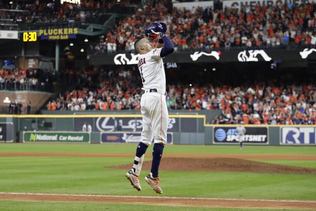 Carlos Correa just gave us the best postseason home run celebration since  Jose Bautista