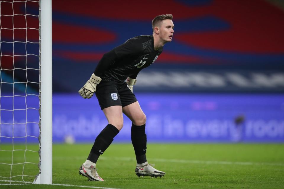 Henderson’s only England cap came against the Republic of Ireland in 2020 (Getty Images)