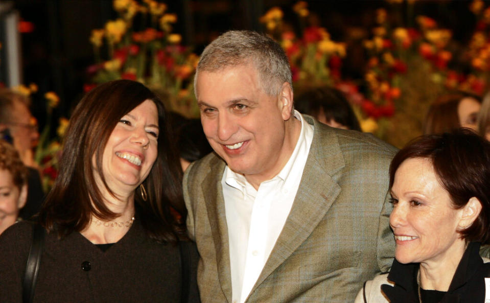 Errol Morris and producers Diane Weyermann (L) and Julie Ahlberg at the premiere of the film ‘Standard Opening Procedure’ at the 58th Berlin International Film Festival, February 2008. - Credit: Soeren Stache/picture-alliance/dpa/AP Images