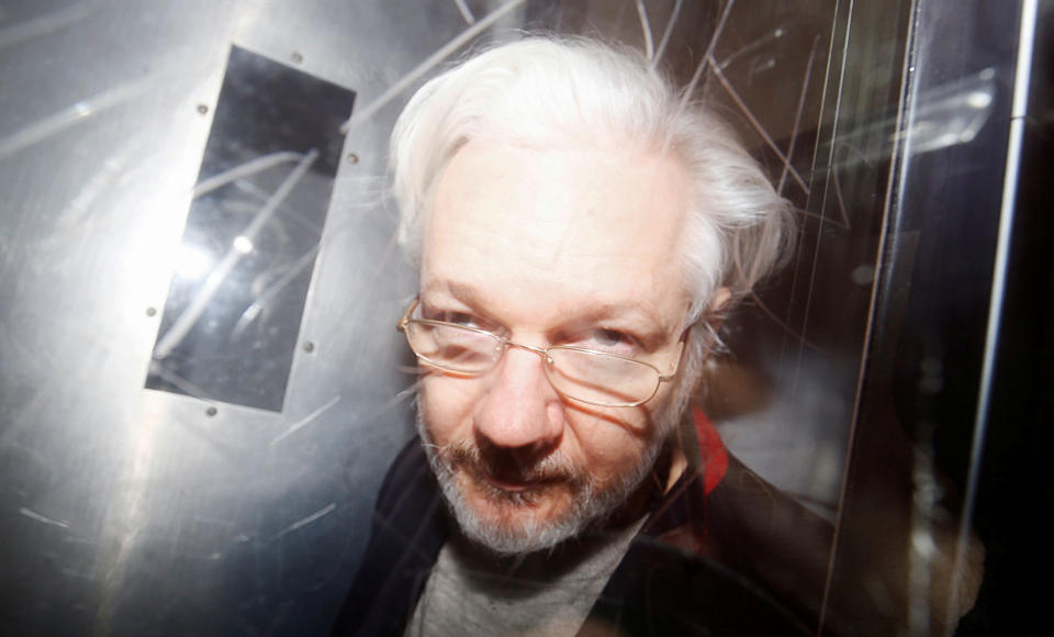 Julian Assange photo taken in 2020. Source: Reuters