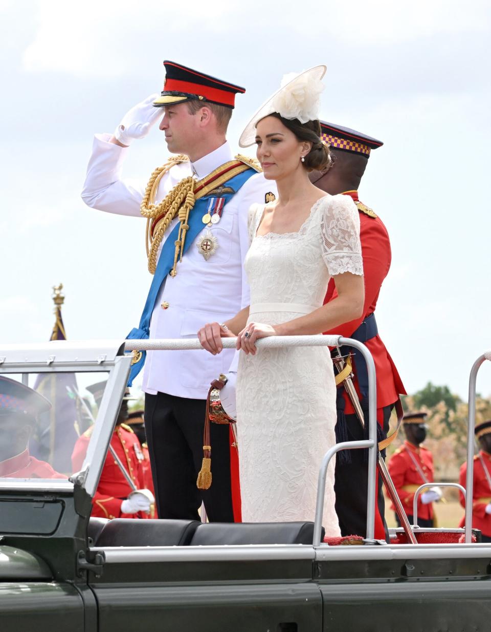 Catherine, Duchess of Cambridge and Prince William, Duke of Cambridge attend the inaugural Commissioning Parade