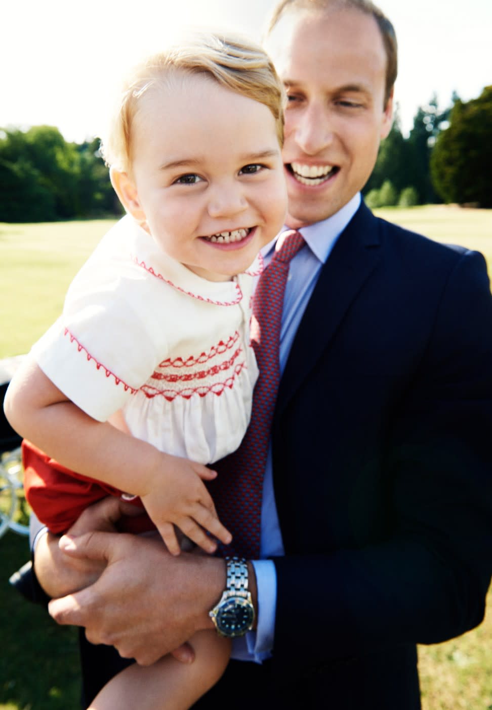 Famed photographer Mario Testino took Prince George’s second birthday photo, at Princess Charlotte’s christening. (Photo: Mario Testino/PA Wire)