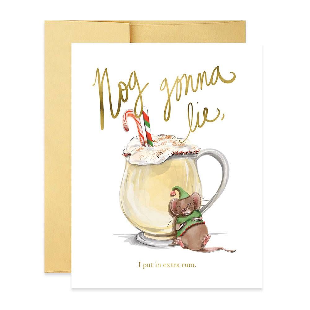 <p><a href="https://go.redirectingat.com?id=74968X1596630&url=https%3A%2F%2Fwww.papersource.com%2Fgreeting-cards%2Fnog-gonna-lie-christmas-card-0703123008495.html&sref=https%3A%2F%2Fwww.thepioneerwoman.com%2Fholidays-celebrations%2Fg38114326%2Ffunny-christmas-card-ideas%2F" rel="nofollow noopener" target="_blank" data-ylk="slk:Shop Now;elm:context_link;itc:0;sec:content-canvas" class="link rapid-noclick-resp">Shop Now</a></p><p>Nog Gonna Lie Christmas Card</p><p>papersource.com</p><p>$39.99</p><span class="copyright">Paper Source</span>