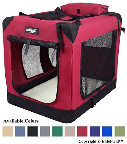 8) EliteField 3-Door Folding Soft Dog Crate