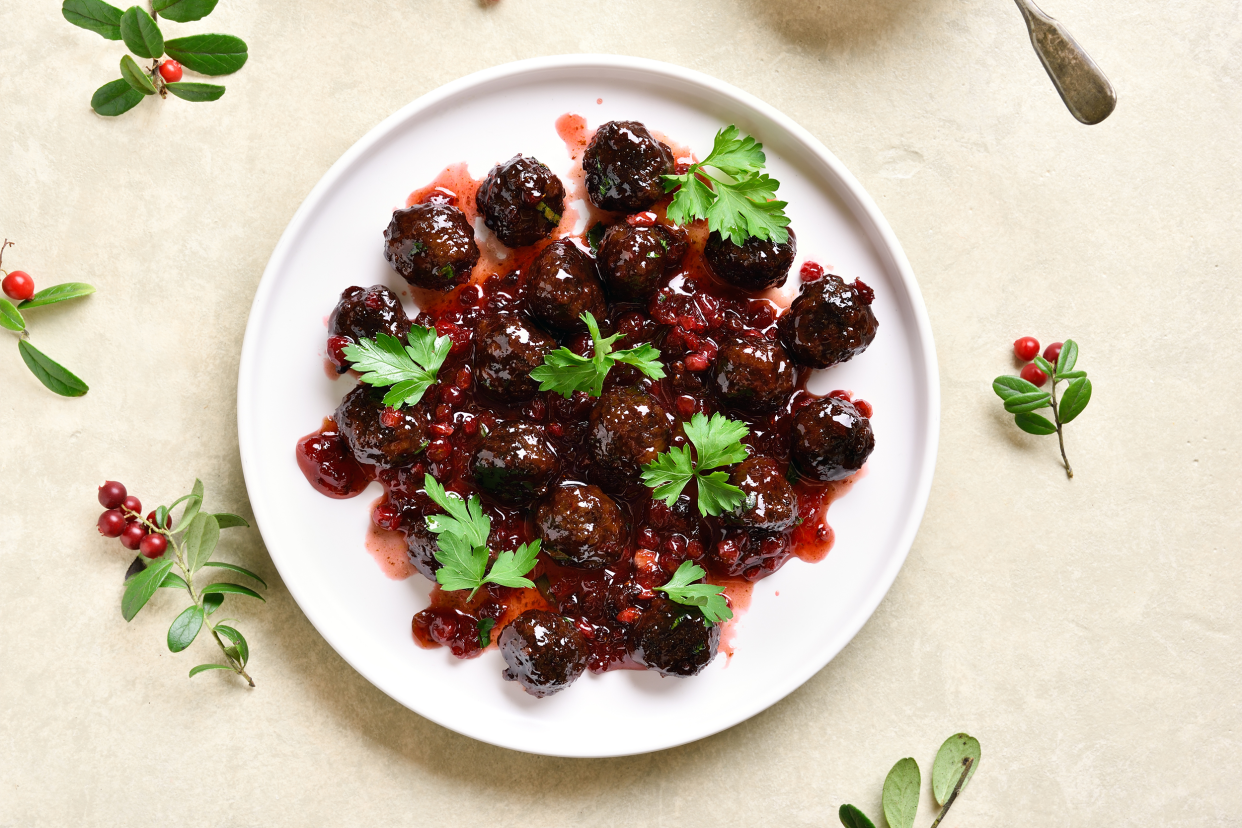 Crock-Pot Cranberry Meatballs