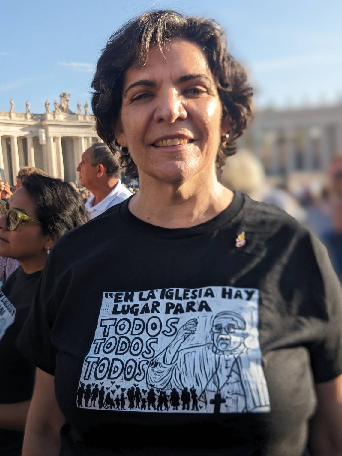 Ellie Hidalgo at the Holy Mass in St Peter’s Square for the Opening of the Synod of Bishops in Rome on Oct. 4, 2023.