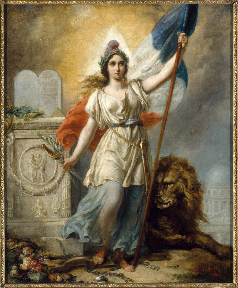 A personification of the French Republic by Alexandre-Marie Colin.