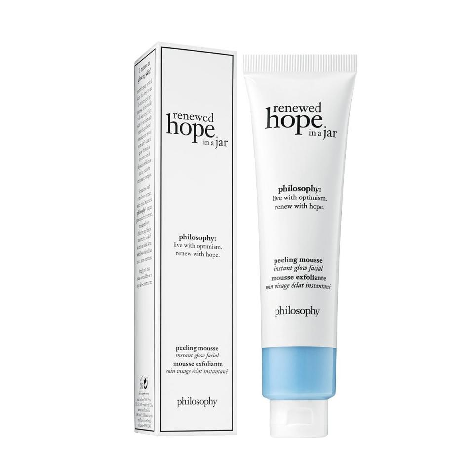 FACIAL TREATMENT: Philosophy Renewed Hope in a Jar Peeling Mousse Instant Glow Facial