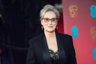 <p>The Oscar-winning actress has had a long and successful working relationship with Weinstein, even referring to him as “God” during a Golden Globes acceptance speech in 2012. Streep has issued a statement <a rel="nofollow" href="https://www.yahoo.com/entertainment/meryl-streep-speaks-against-harvey-121558281.html" data-ylk="slk:on the “disgraceful” news;elm:context_link;itc:0;sec:content-canvas;outcm:mb_qualified_link;_E:mb_qualified_link;ct:story;" class="link  yahoo-link">on the “disgraceful” news</a>, calling the women who have come forward “heroes.” However, she maintains that she knew nothing about Weinstein’s alleged offenses. “Not everybody knew,” she tells <i>Huffington Post</i>. “I did not know about his financial settlements with actresses and colleagues; I did not know about his having meetings in his hotel room, his bathroom, or other inappropriate, coercive acts. And if everybody knew, I don’t believe that all the investigative reporters in the entertainment and the hard news media would have neglected for decades to write about it.” (Photo: Wiktor Szymanowicz/Barcroft Im/Barcroft Media via Getty Images) </p>