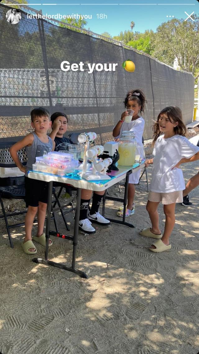 Penelope Disick Wears Sunglasses To Chop Onions