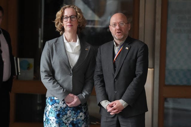 Lorna Slater and Patrick Harvie