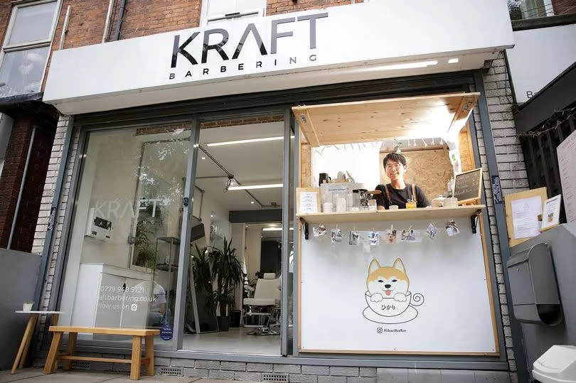 A new Korean coffee hatch has popped up inside a Didsbury barbers -Credit:Sean Hansford | Manchester Evening News