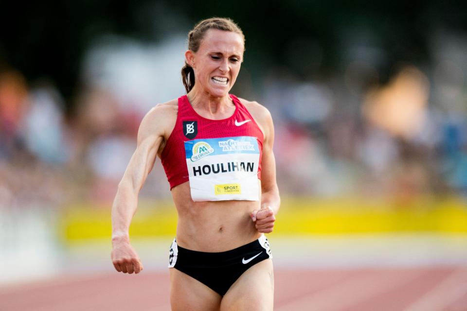 Shelby Houlihan will be allowed to compete at U.S. Olympic track and field trials while any appeals she files are pending.