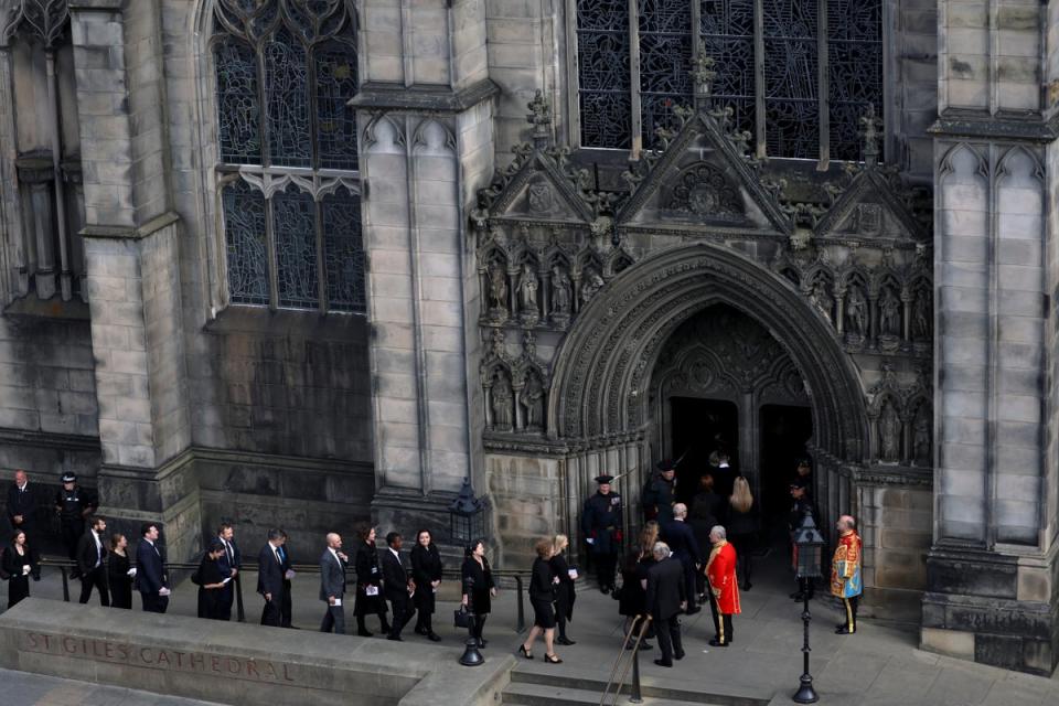 The service is taking place in the centre of Edinburgh (Russell Cheyne/PA) (PA Wire)