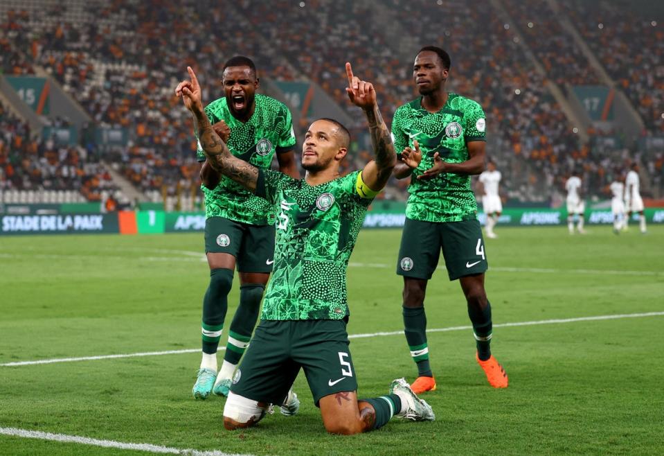 William Troost-Ekong opened the scoring for Nigeria (REUTERS)