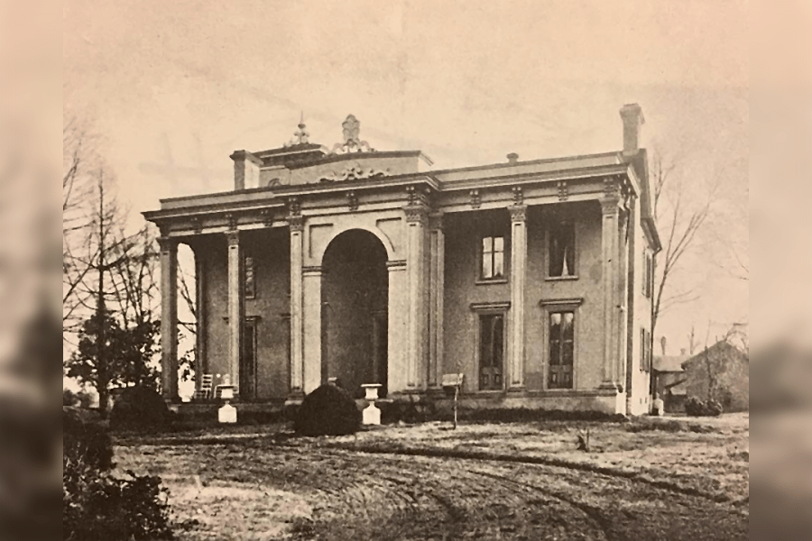 Former Kingsley home on Murfreesboro Pike. Current site of the Genesco Plant. Photo courtesy of Tennessee State Library and Archives