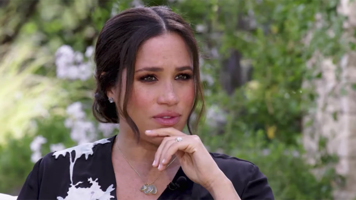 Meghan Markle in an interview with Oprah on CBS