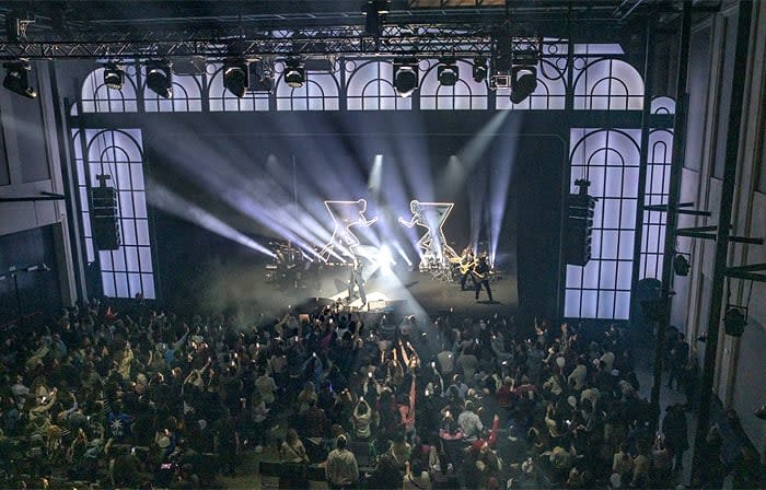 Laura Pausini en el concierto de Madrid