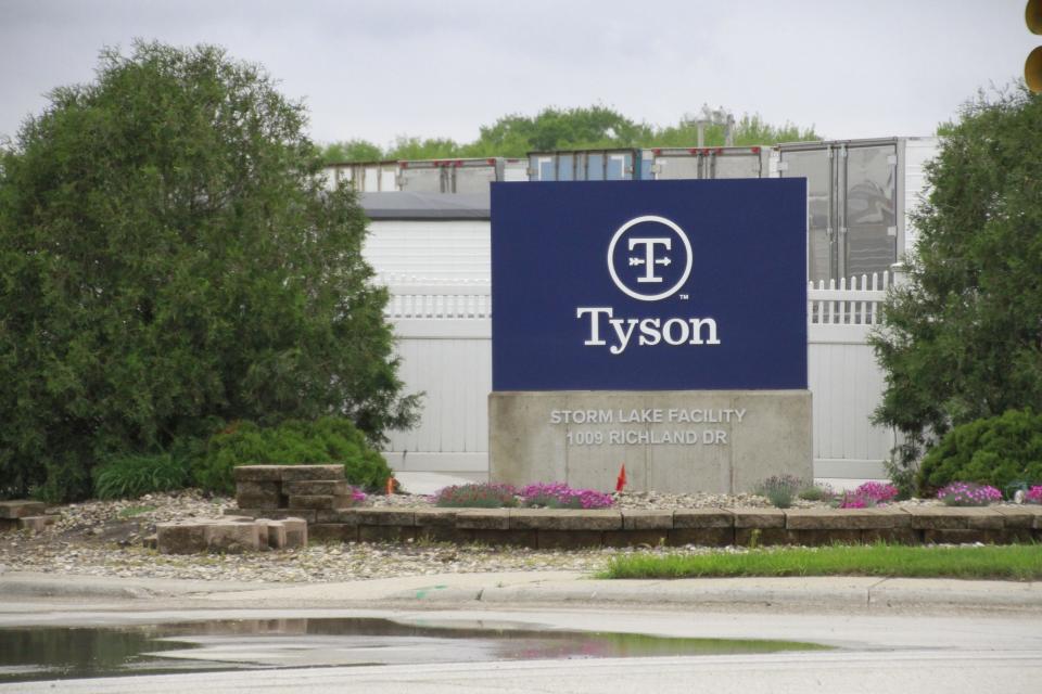 The Tyson Foods pork processing plant in Storm Lake.