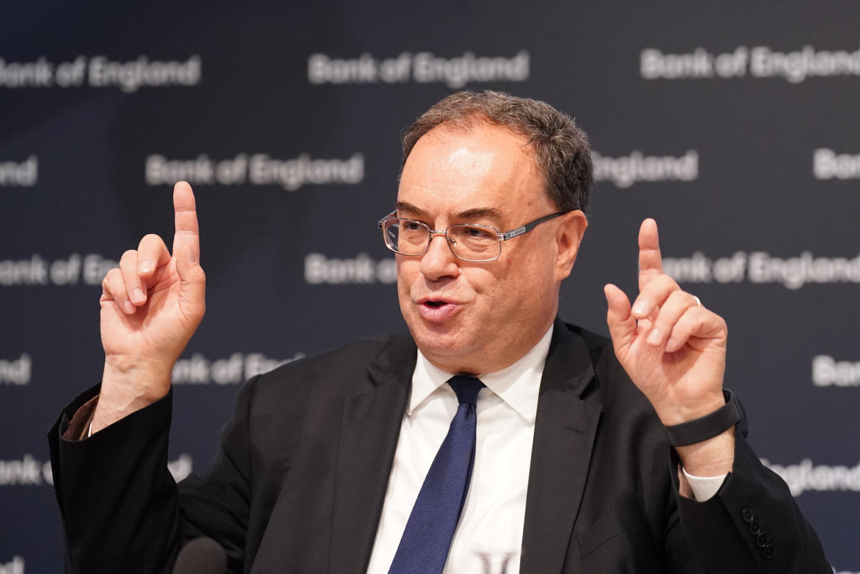 Governor of the Bank of England, Andrew Bailey