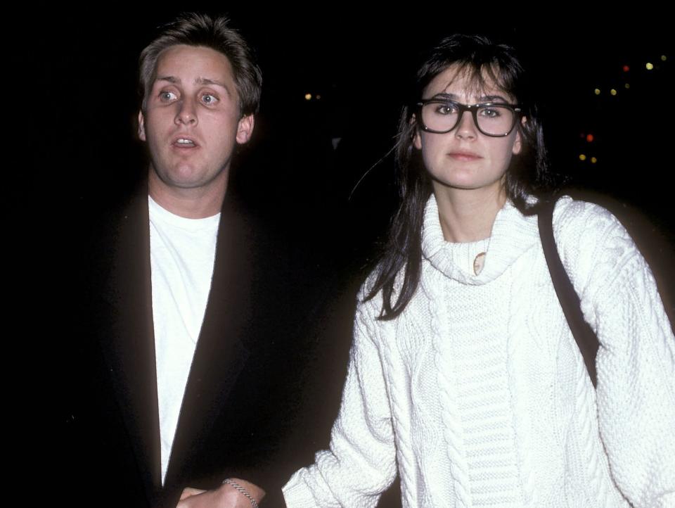 Emilio Estevez and Demi Moore in 1986