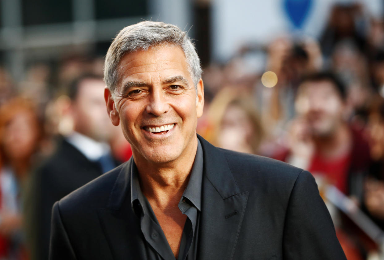 George Clooney managed to walk away from a scary scooter crash on the island of Sardinia.&nbsp; (Photo: Mark Blinch / Reuters)